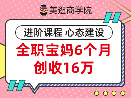 全职宝妈6个月创收16万